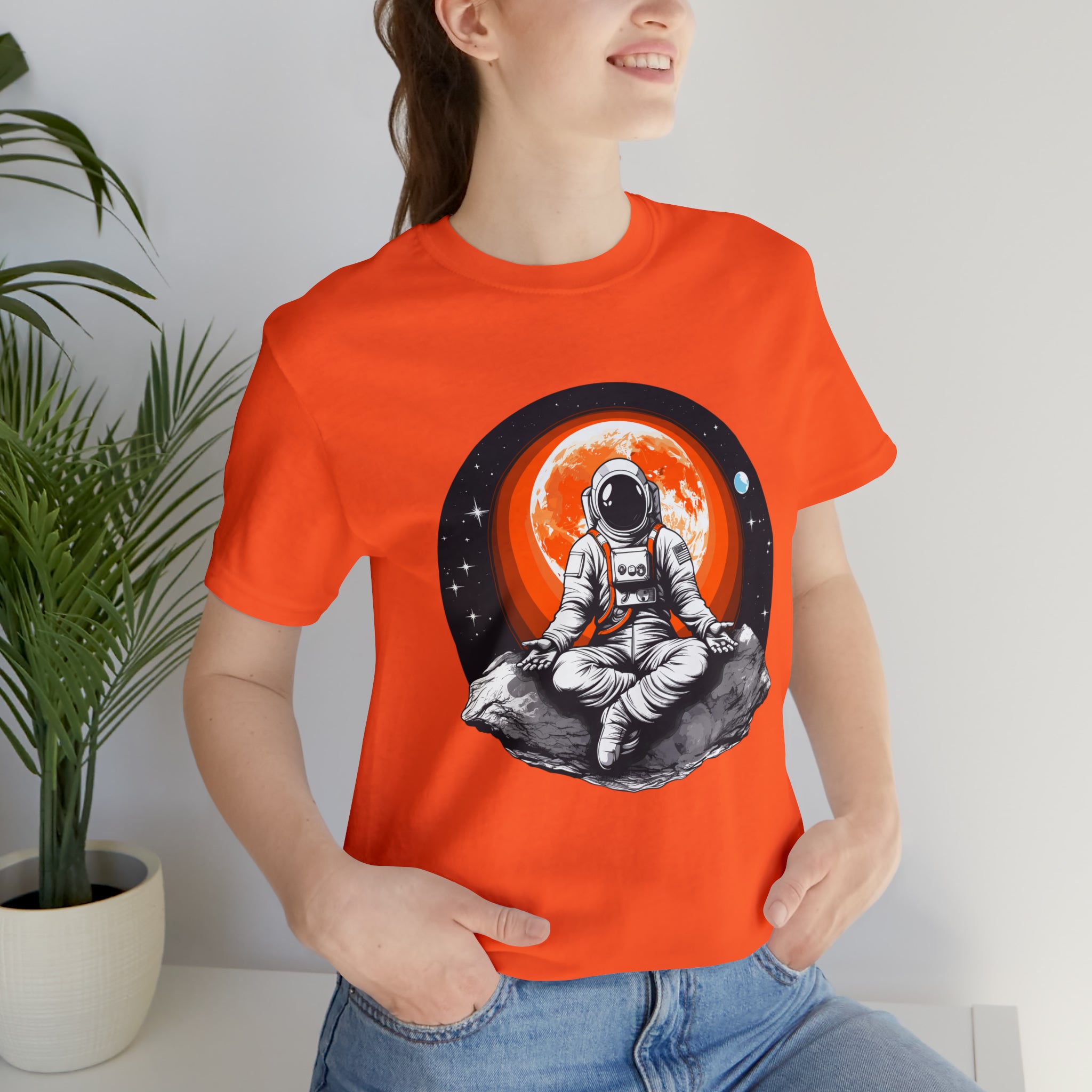 Unisex Meditating Astronaut T Shirt   