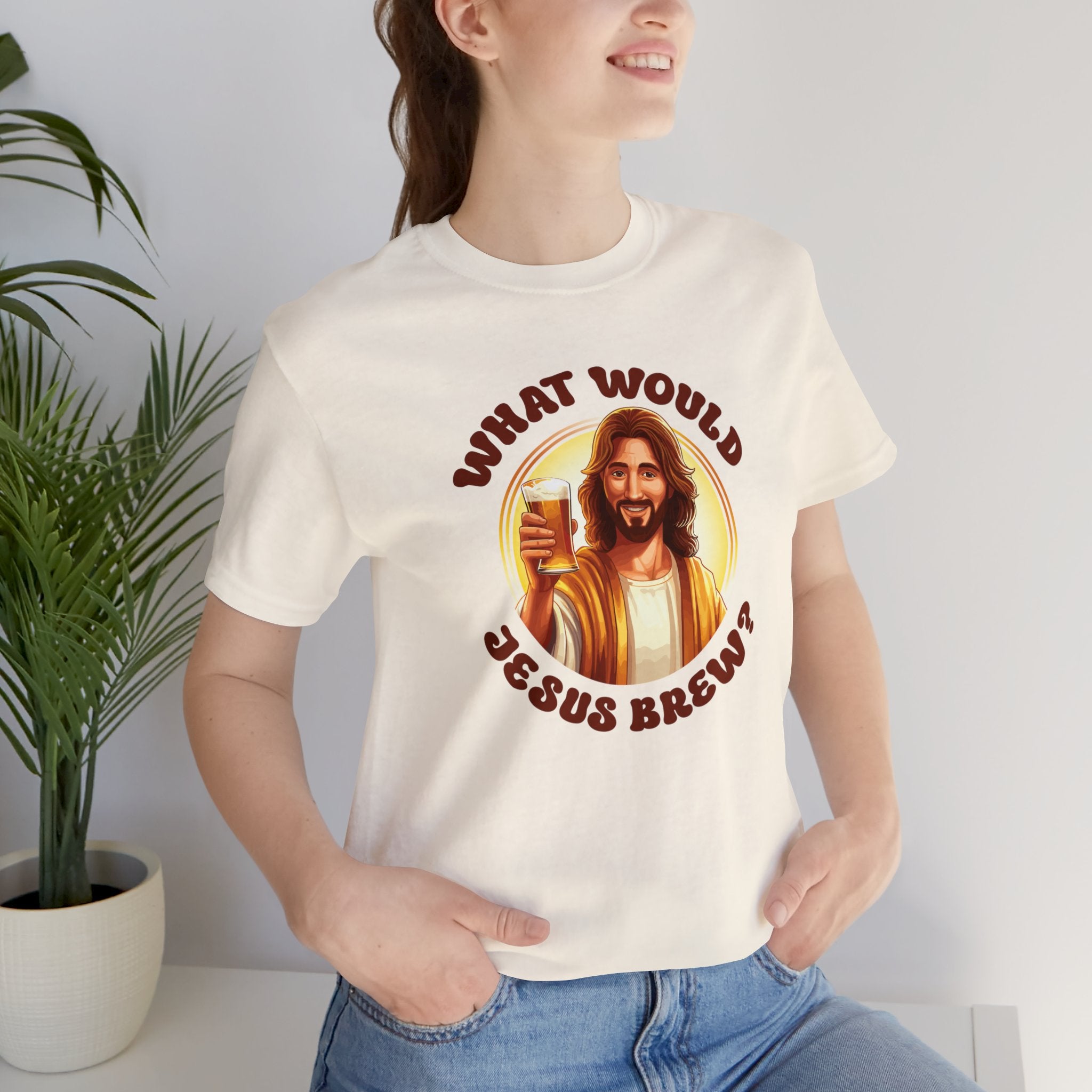 Unisex What Would Jesus Brew Beer T Shirt   