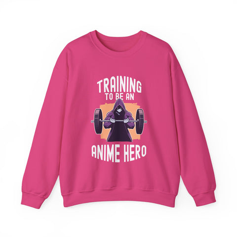 Unisex Training to be an Anime Hero Sweatshirt S Heliconia 