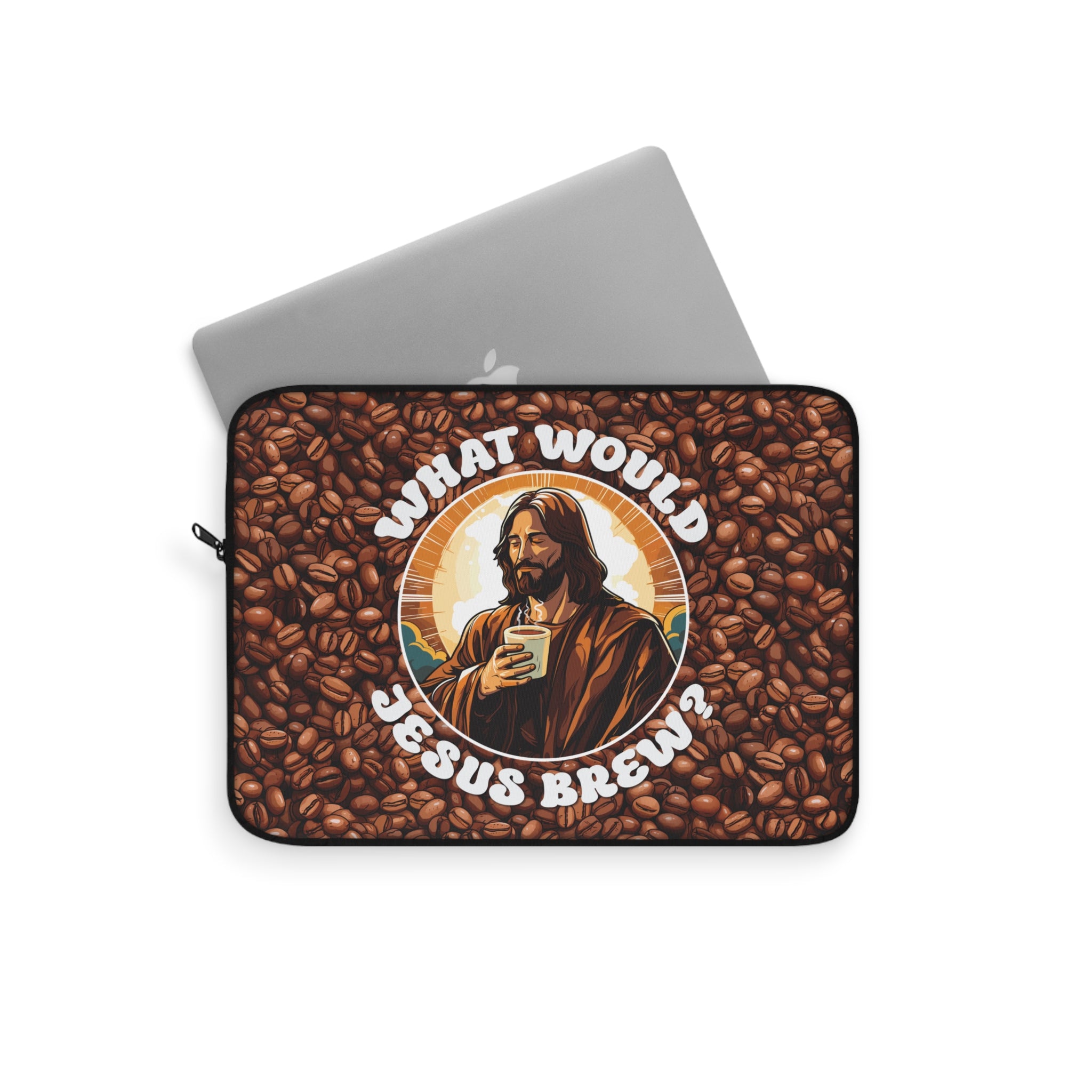 What Would Jesus Brew Coffee Laptop Sleeve   