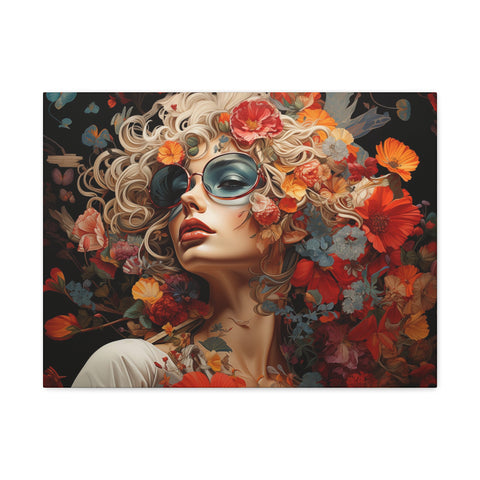 Flower Woman Wall Art 24″ x 18″ 1.25" 