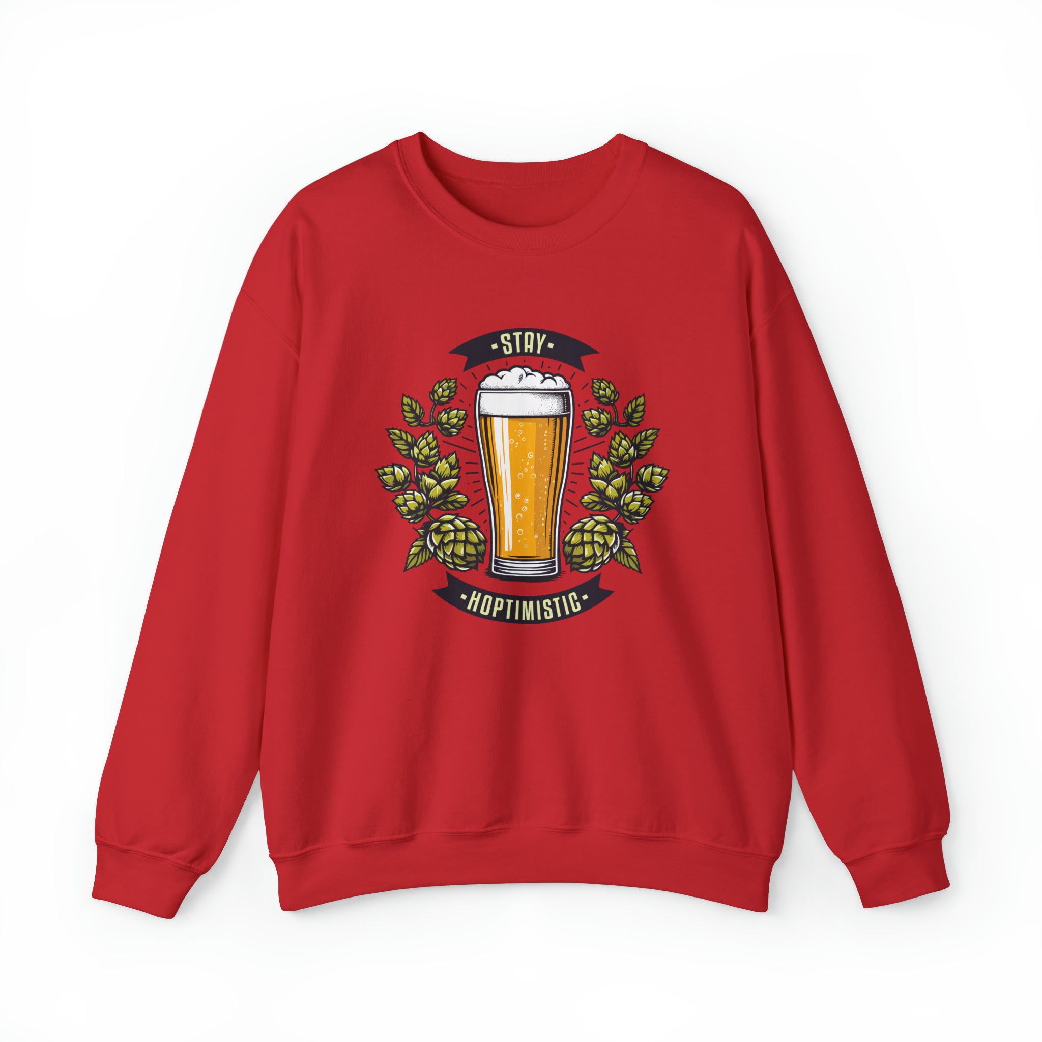 Unisex Stay Hoptimistic Sweatshirt S Red 