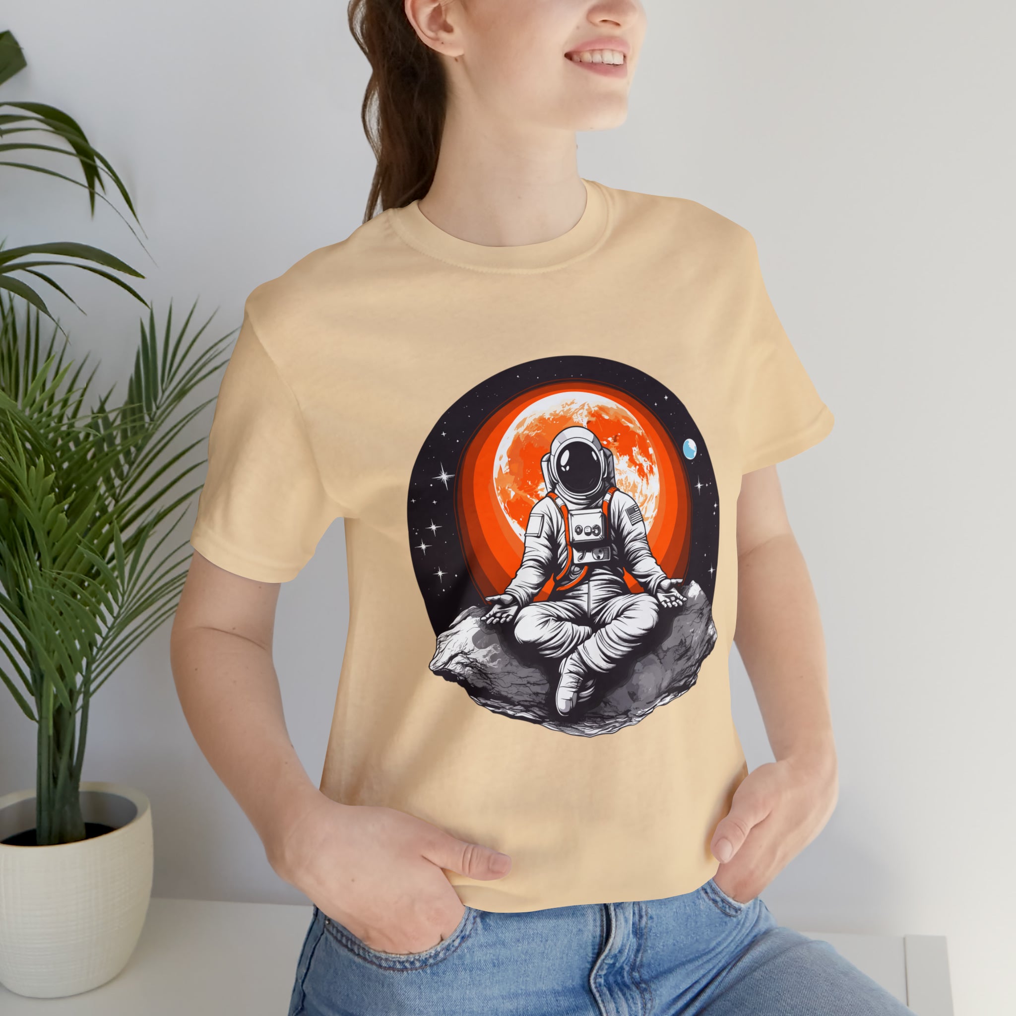 Unisex Meditating Astronaut T Shirt   