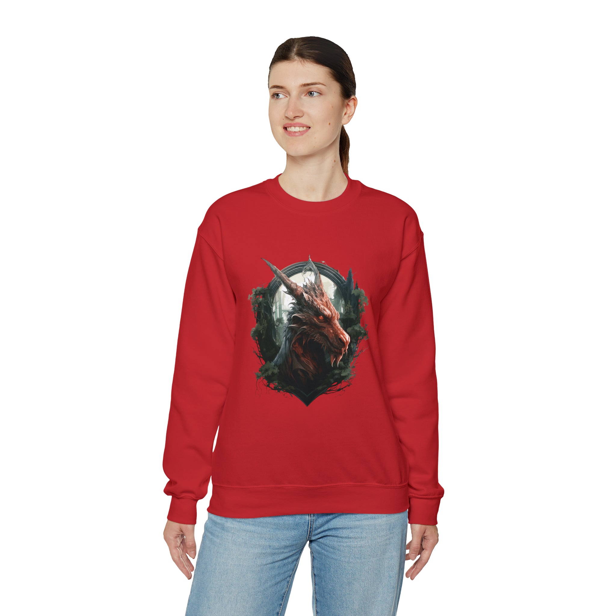 Unisex Dragon Face Sweatshirt   