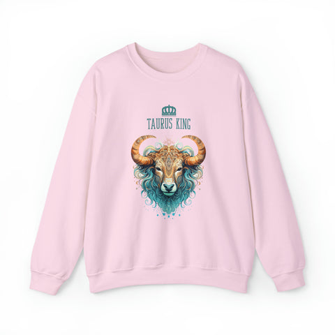 Mens Taurus King Sweatshirt S Light Pink 