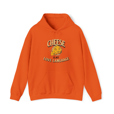 Unisex Cheese is My Love Language Hoodie Orange S 