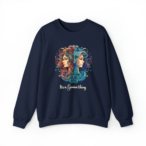 Unisex It's a Gemini Thing Sweatshirt S Navy 