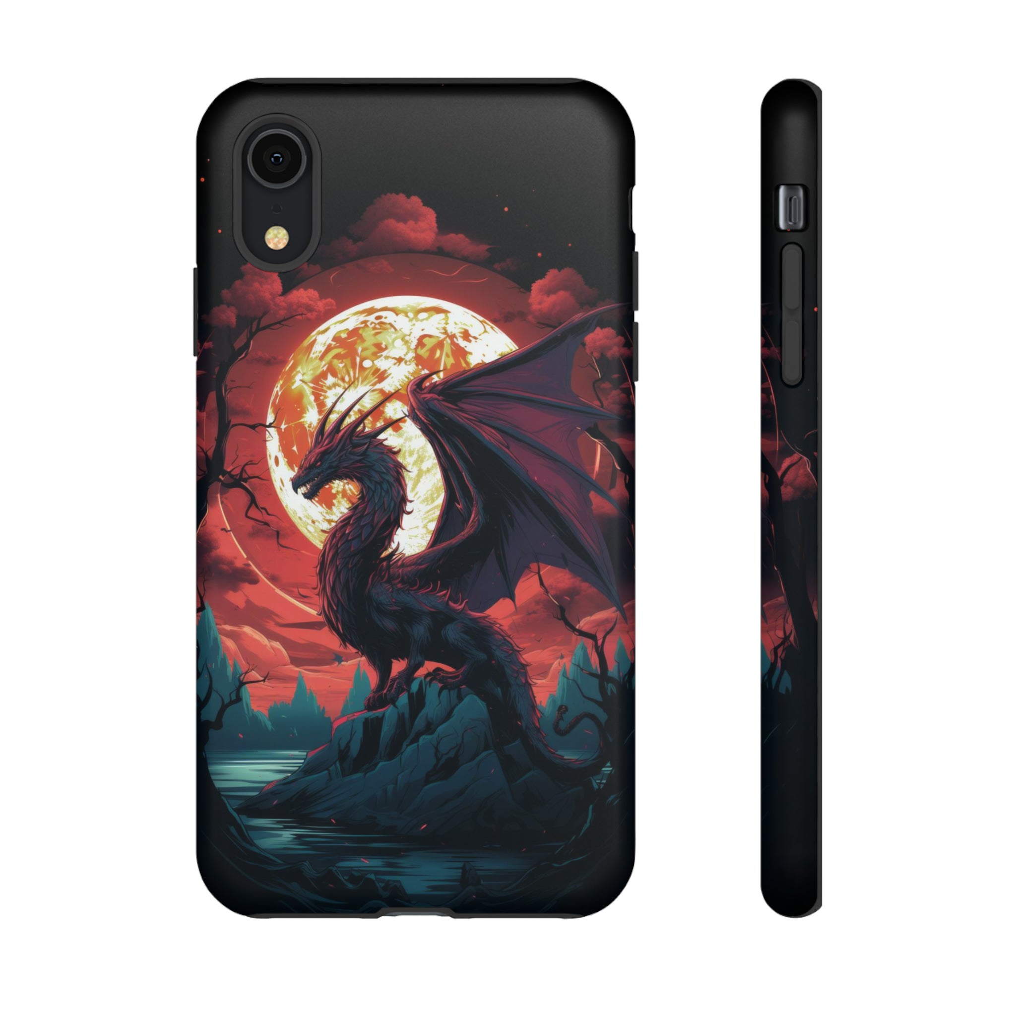 Dragon Fiery Moonlight Phone Case iPhone XR Matte 