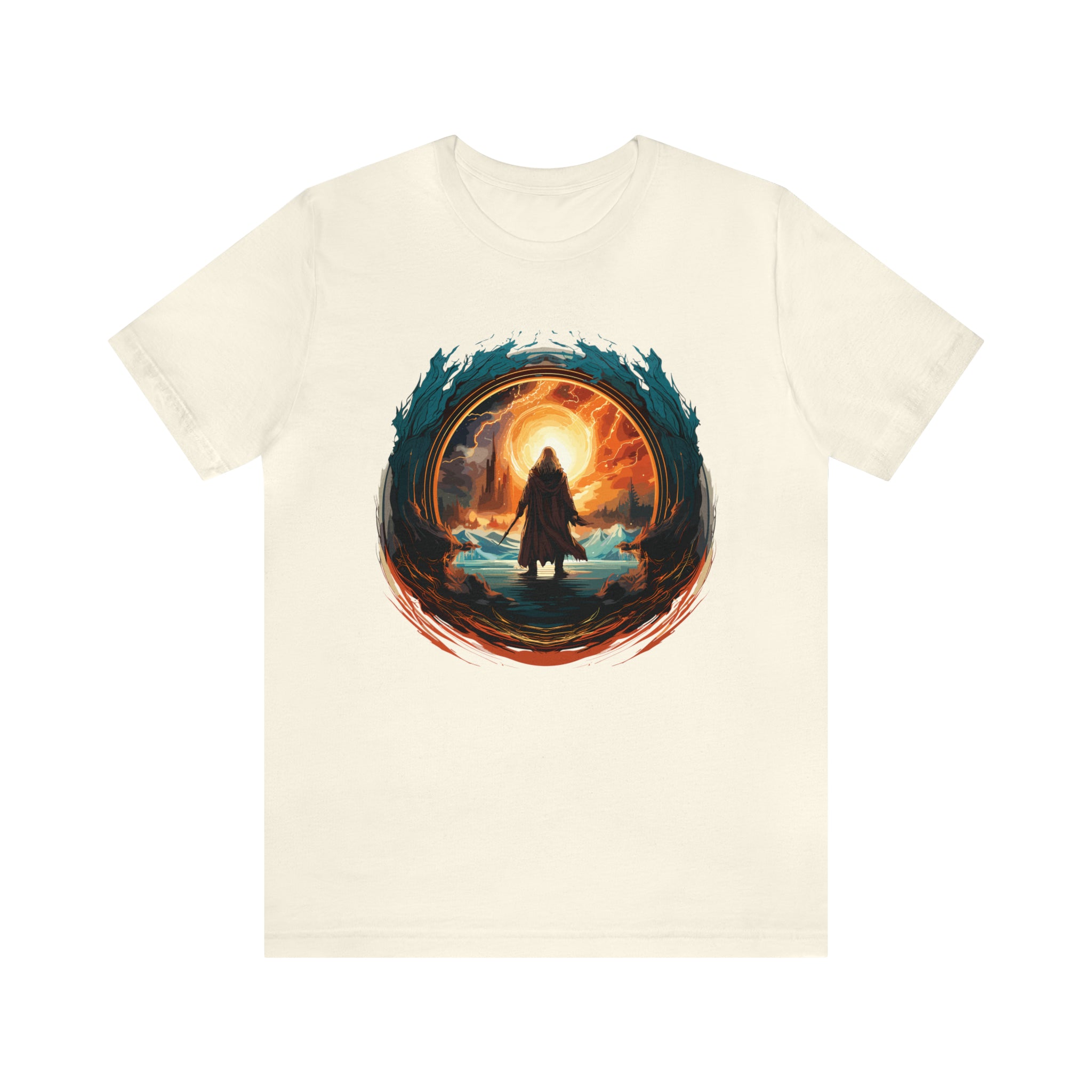 Unisex Wizard Portal T Shirt Natural S 