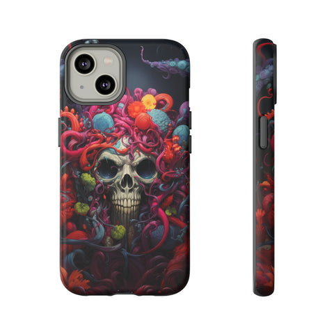 Psychedelic Skull & Tentacles Phone Case iPhone 14 Matte 