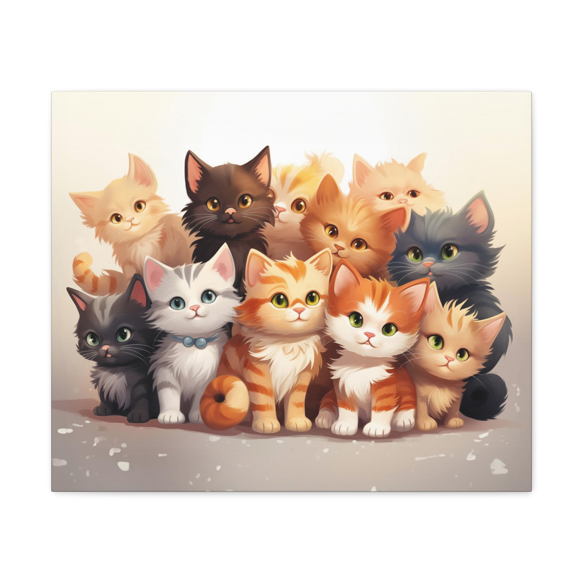 Cute Kitties Wall Art 24″ x 20″ 1.25" 