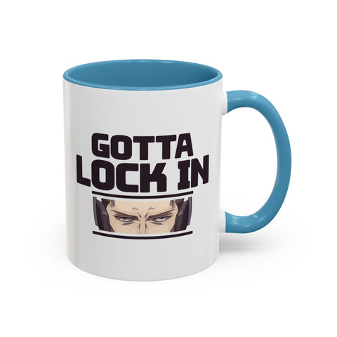 Gotta Lock In Gamer Coffee Mug 11oz Light Blue