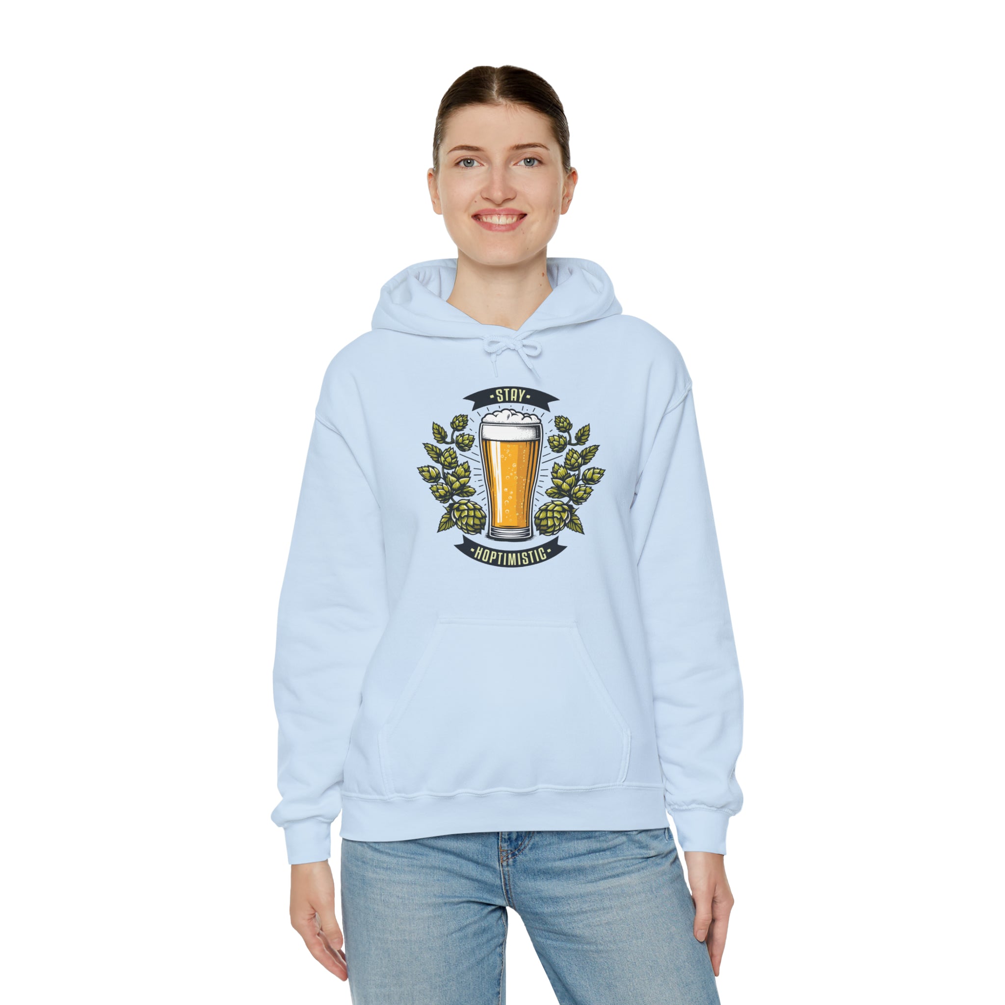 Unisex Stay Hoptimistic Hoodie   