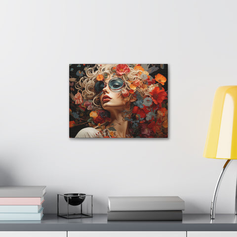 Flower Woman Wall Art   