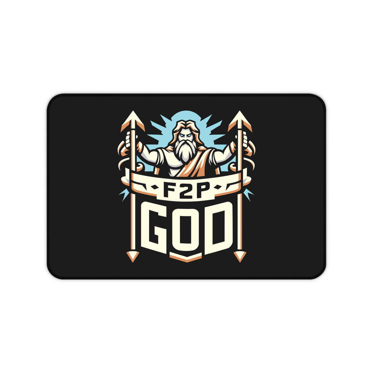 F2P God Desk Mat 12" × 18"  