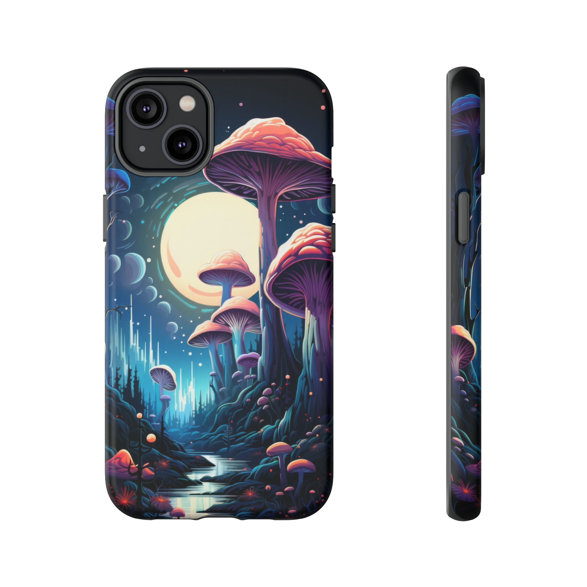 Mushroom Moonlight Phone Case iPhone 14 Plus Matte 