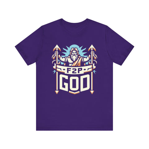 Unisex F2P God T Shirt Team Purple S 