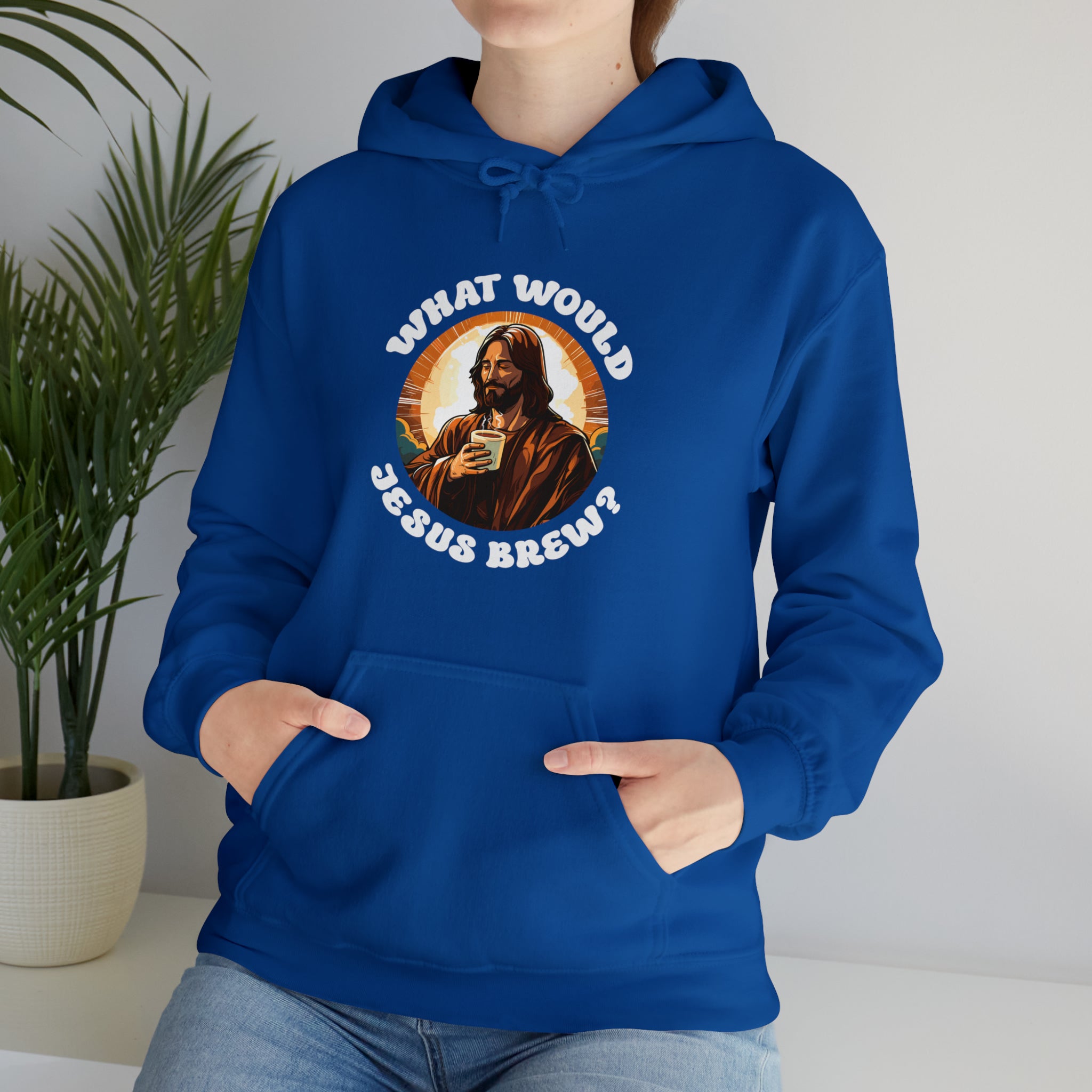 Unisex What Would Jesus Brew Coffee Hoodie   