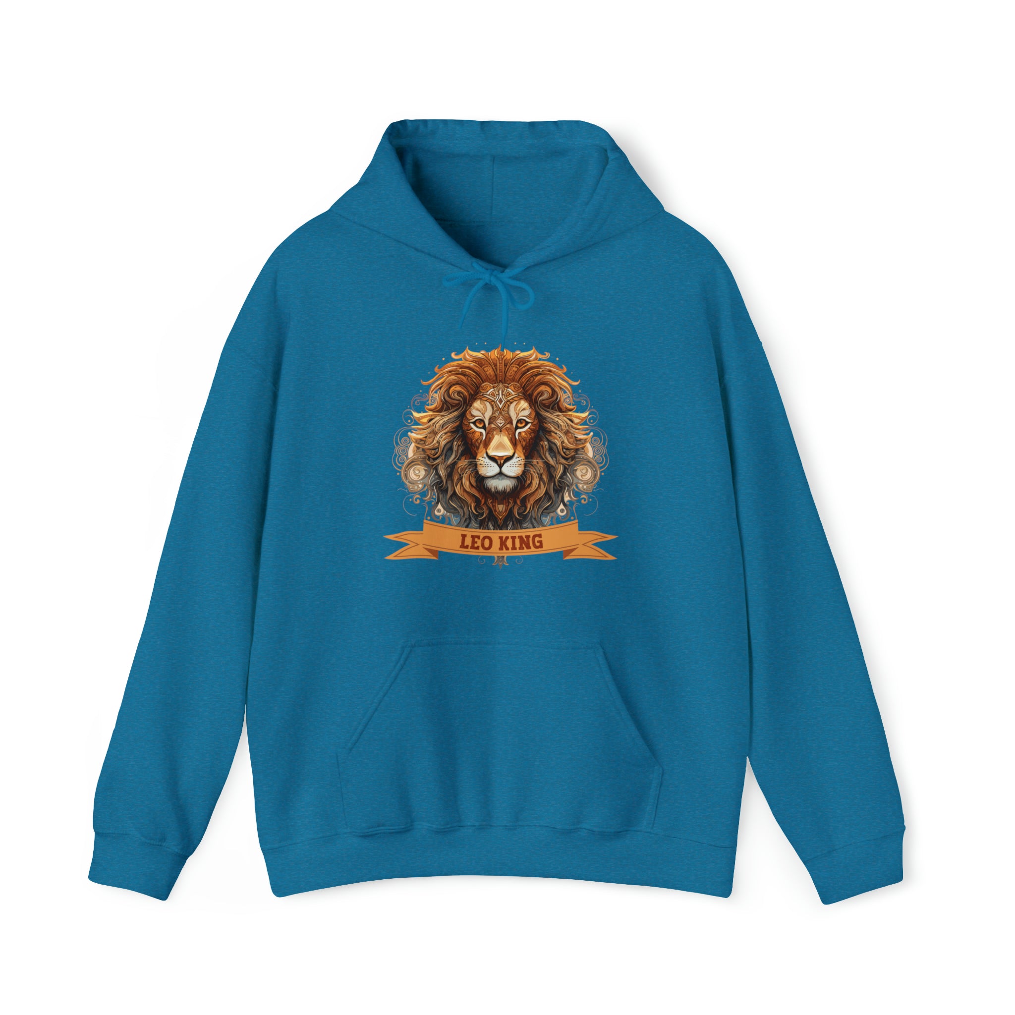 Mens Leo King Hoodie Antique Sapphire L 