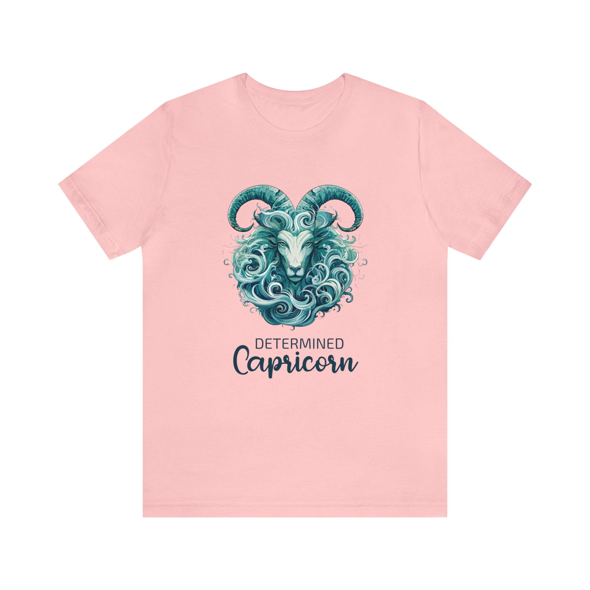 Unisex Capricorn Goat T Shirt Pink S 