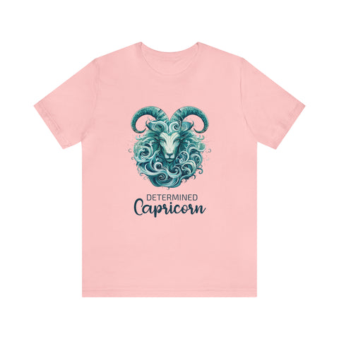 Unisex Capricorn Goat T Shirt Pink S 