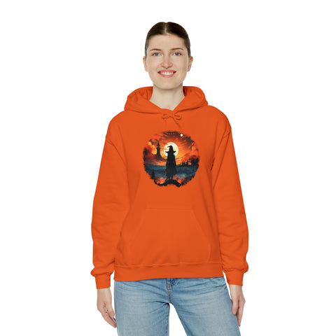 Unisex Witch Silhouette Hoodie   