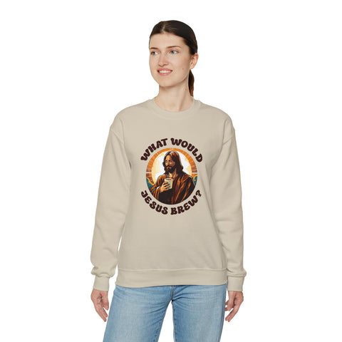 Unisex What Would Jesus Brew Coffee Sweatshirt   