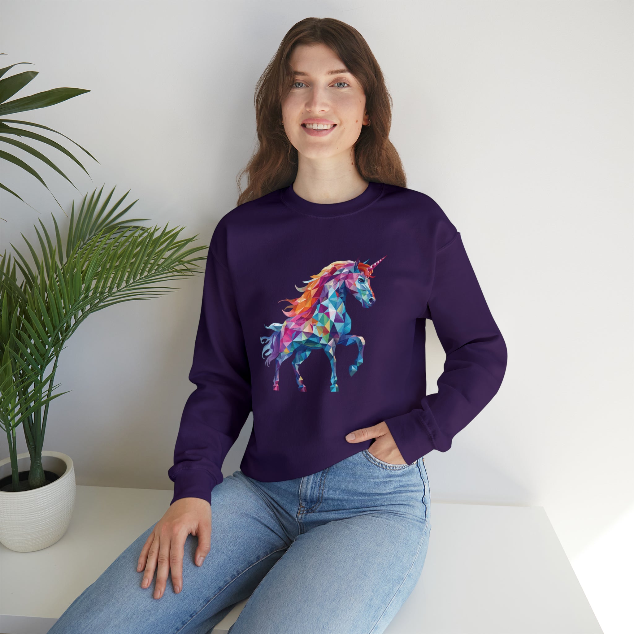 Unisex Crystallized Unicorn Sweatshirt   