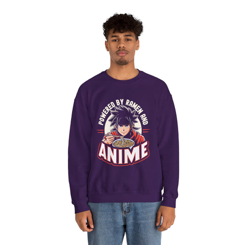 Unisex Powered by Ramen and Anime Sweatshirt   