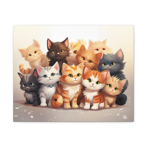 Cute Kitties Wall Art 20″ x 16″ 1.25" 