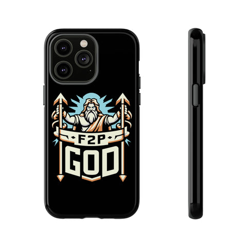 F2P God Phone Case iPhone 14 Pro Max Glossy 