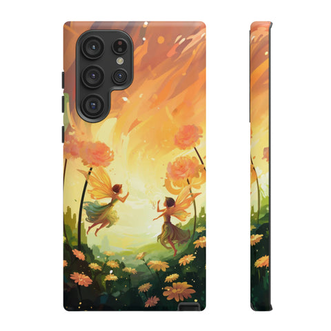 Fairy Flowers Phone Case Samsung Galaxy S22 Ultra Matte 