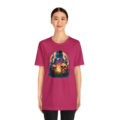 Unisex Magic Potion & Skulls T Shirt   