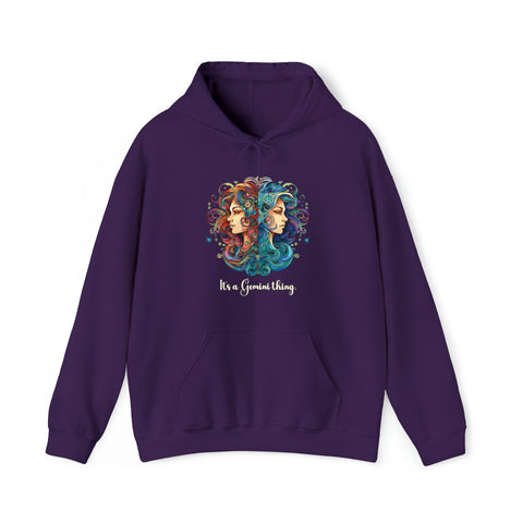 Unisex It's a Gemini Thing Hoodie Purple S 