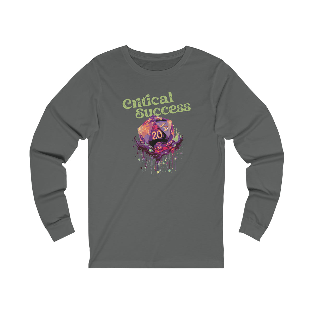 Unisex Critical Success Long Sleeve T Shirt S Asphalt 