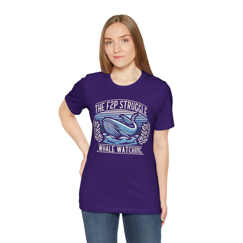 Unisex F2P Struggle Whale Watching T Shirt   