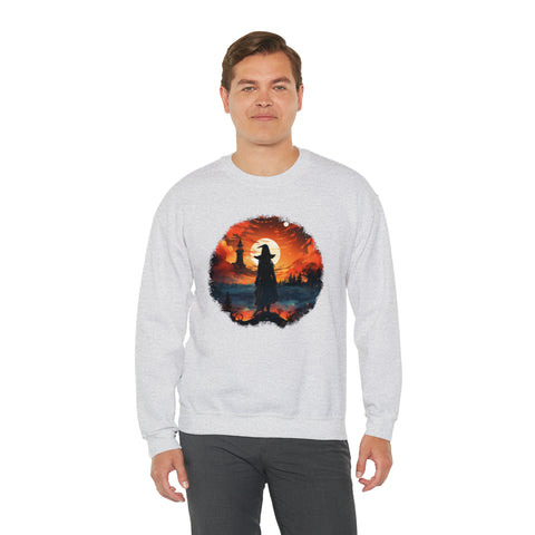 Unisex Witch Silhouette Sweatshirt   