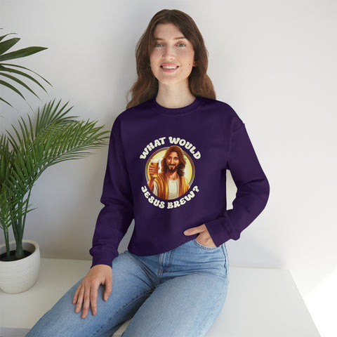 Unisex What Would Jesus Brew Beer Sweatshirt   