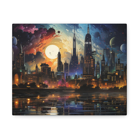 City Skyline Wall Art 10″ x 8″ 1.25" 