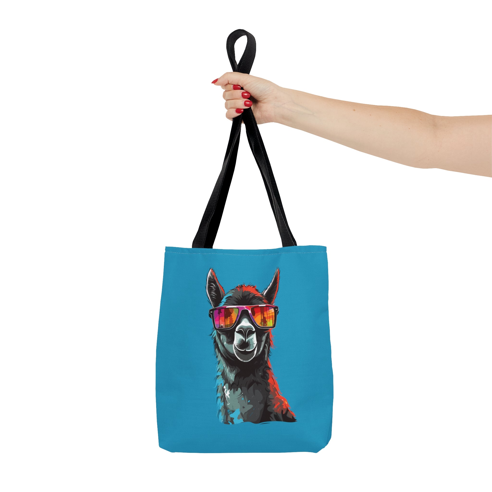 Black Llama Sunglasses Tote Bag   