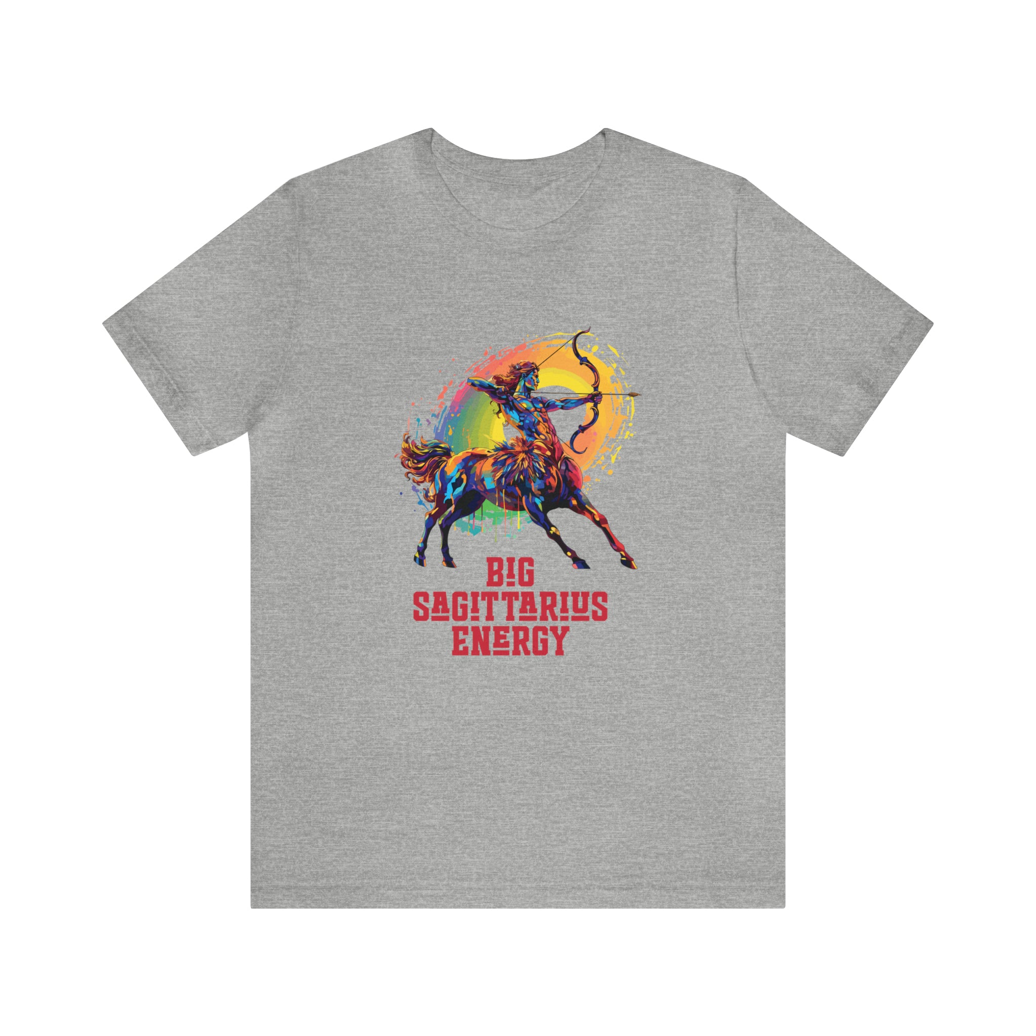 Unisex Big Sagittarius Energy T Shirt Athletic Heather S 