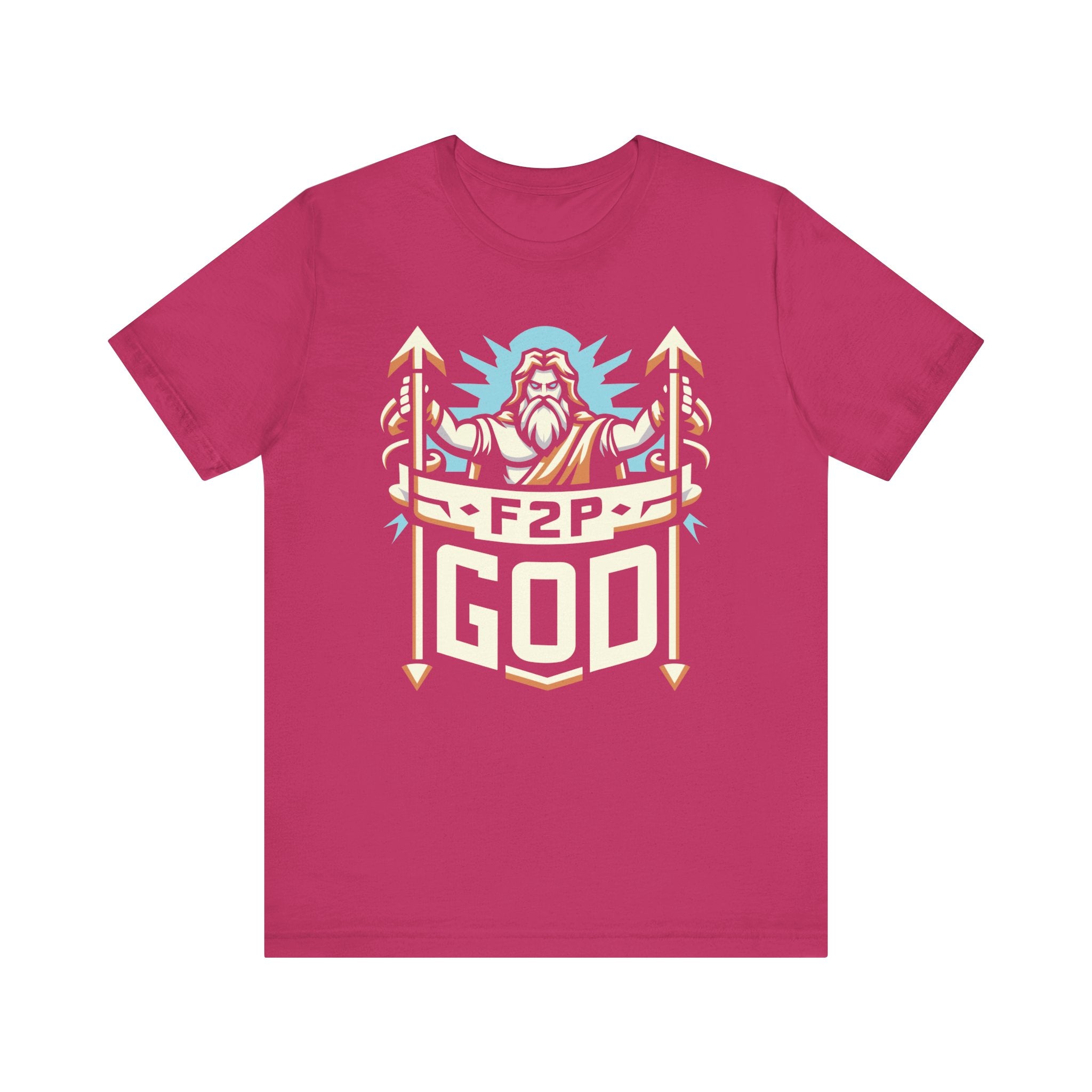 Unisex F2P God T Shirt Berry S 