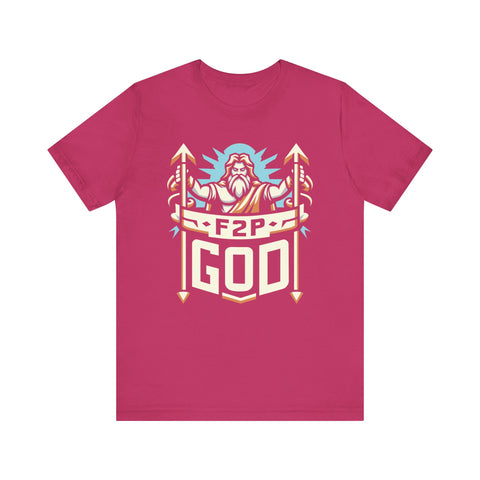 Unisex F2P God T Shirt Berry S 