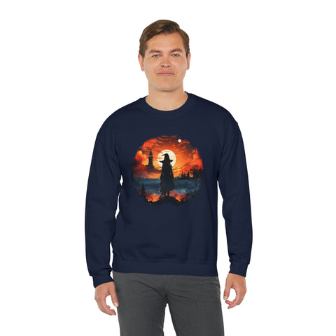 Unisex Witch Silhouette Sweatshirt   