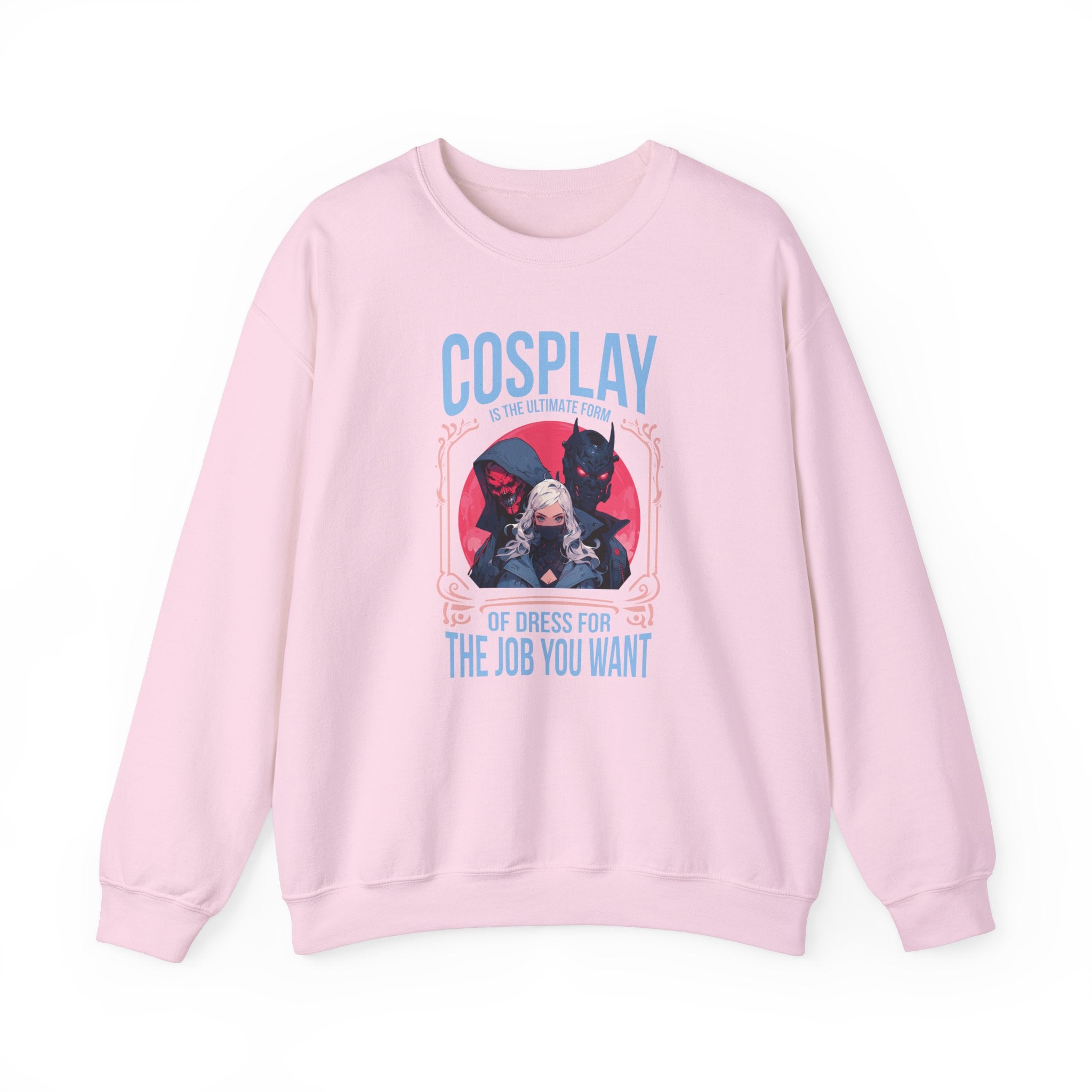 Unisex Cosplay Dress for the Job You Want Sweatshirt S Light Pink 