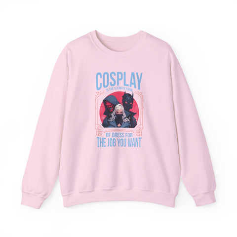 Unisex Cosplay Dress for the Job You Want Sweatshirt S Light Pink 