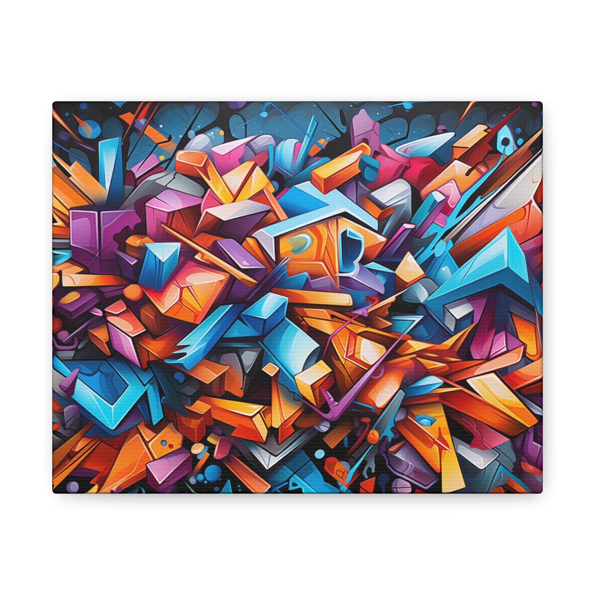 Abstract Graffiti Wall Art 10″ x 8″ 1.25" 