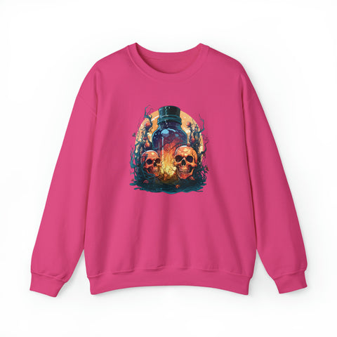 Unisex Magic Potion & Skulls Sweatshirt S Heliconia 