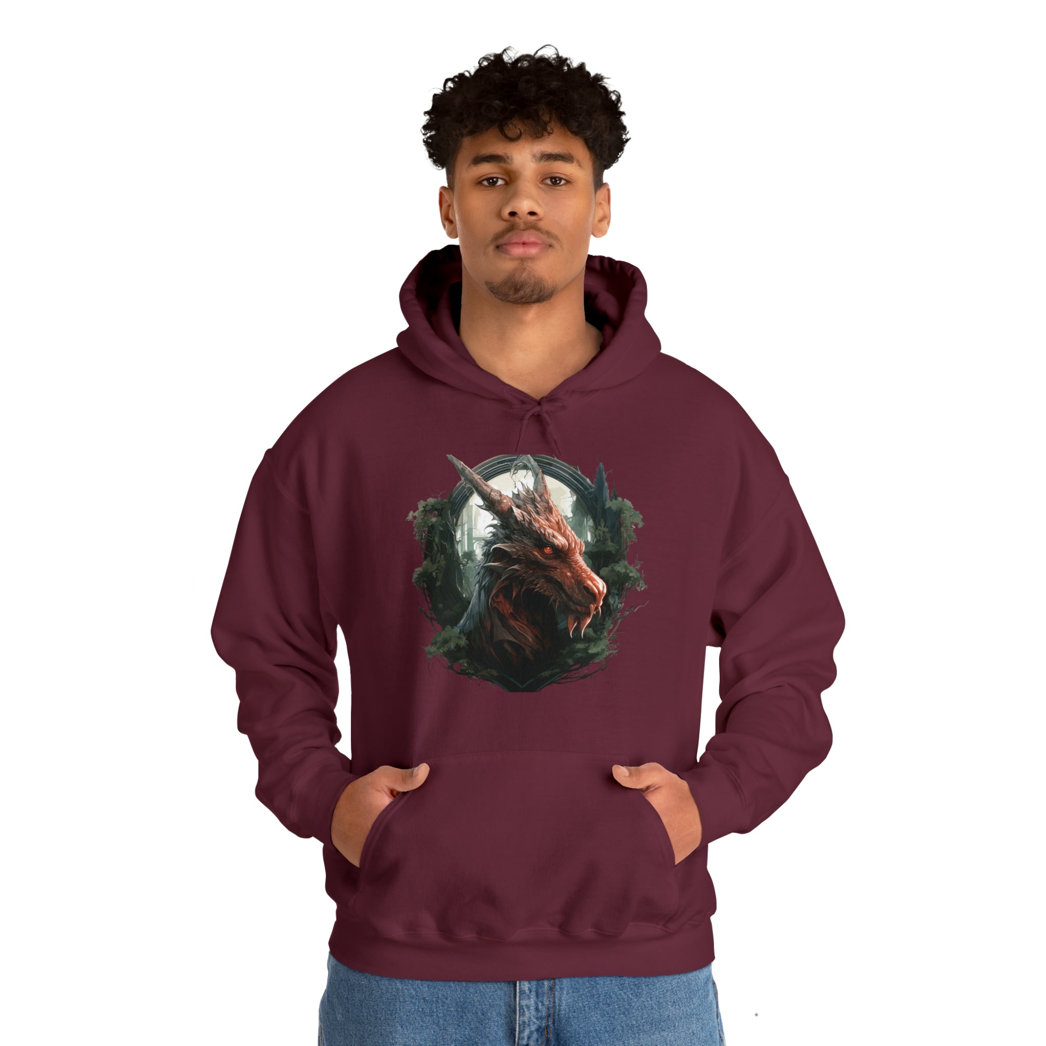 Unisex Dragon Face Hoodie   