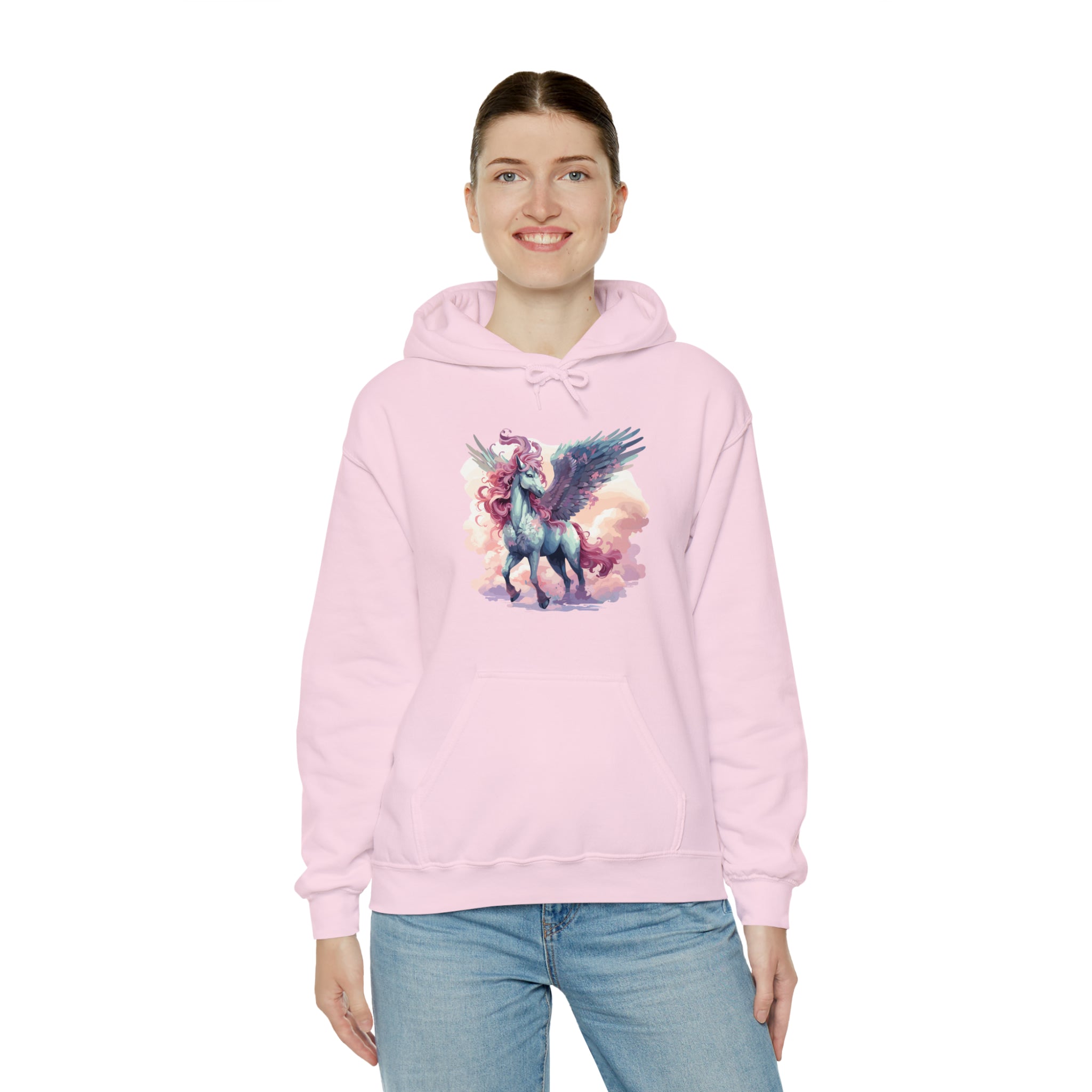 Unisex Pegasus Clouds Hoodie   